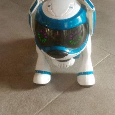 Teksta Roboter elektrischer Hund blau - thumb