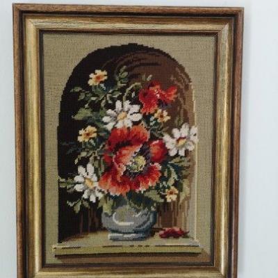 Verkaufe Gobelin Blumenbild - thumb