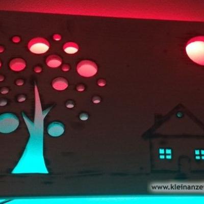 LED Wandlampe Leuchte Wandbild Sommertraum - thumb