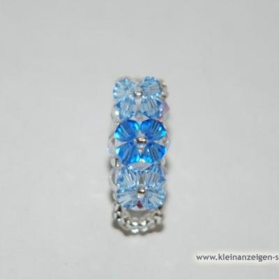 Blauer Swarovski Ring - thumb