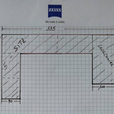 Verkaufe gebrauchte XL Wohnlandschaft Livigno Bezug Tiffany - thumb