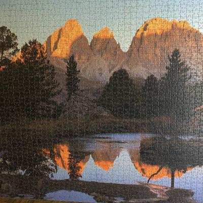 Puzzle Langkofelgruppe Bild Berge Dolomiten - thumb