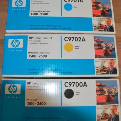 HP Toner 1xCyan, 1xGelb und 1xSchwarz für HP LaserJet 1500/2500 - thumb