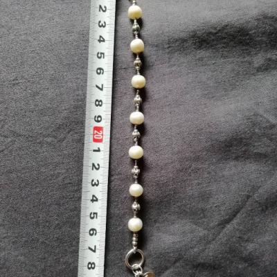 Armband aus Silber mit Perlen - thumb