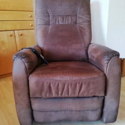 Wohnzimmer-Sessel, elektrisch verstellbar, Leder - thumb