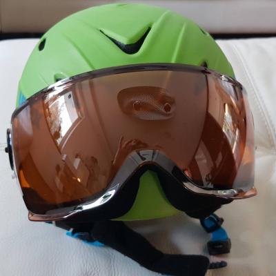 Skihelm mit Visier - thumb