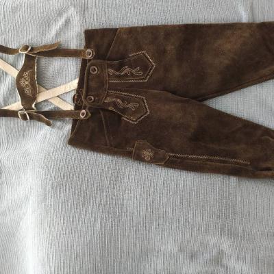 Lederhose 3/4 Buben Größe 110 - thumb