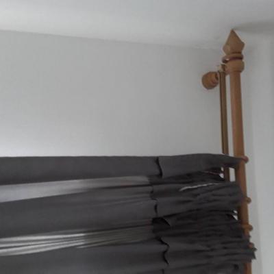 Vorhang - Stange in Holz 190 cm - thumb