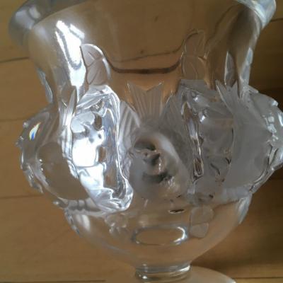 Kristallvase signiert  ,,lalique,, - thumb