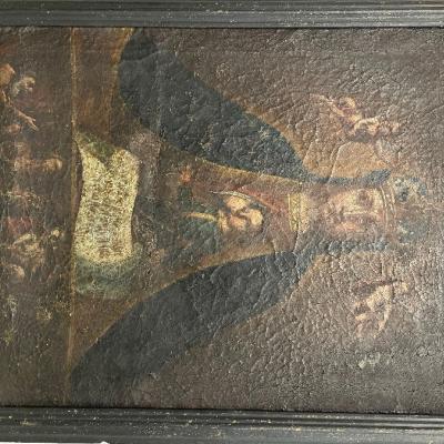 Ölbild „Stillende Madonna“, 17. Jahrhundert - thumb
