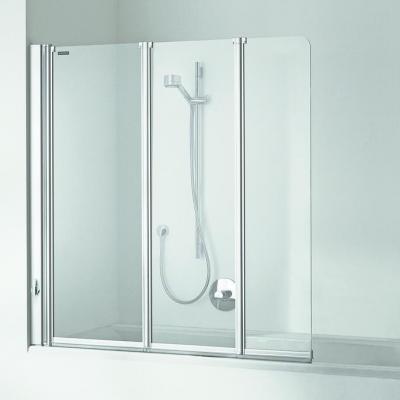 Duscholux Faltduschwand, Glas, für Badewanne - thumb