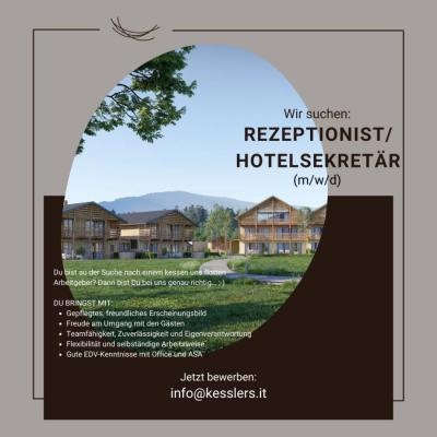 Flotte/r Rezeptionist/in oder Hotelsekretär/in ganzjahrig  gesucht - thumb