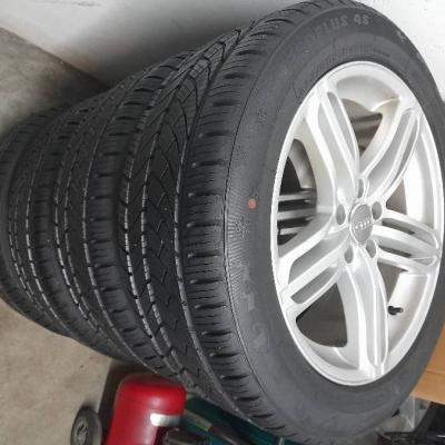 audi allu 18" mit neuer bereifung-ALLSAISON-235/50/18" - thumb