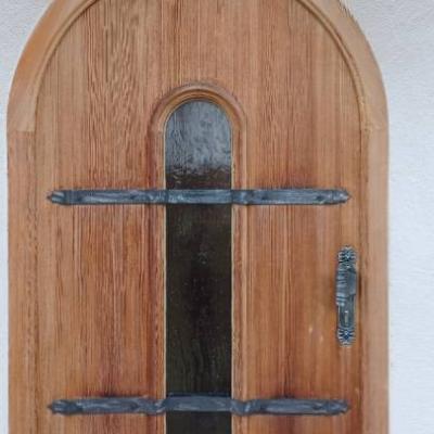 Haustür in Lärchenholz, sehr gepflegt, abzugeben - thumb