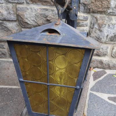 Schmiedeiserne Wandlampe - thumb