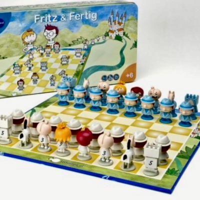 Schachspiel Fritz & Fertig - Edition in edler Metalldose, ab 6 Jahre - thumb