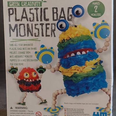 NEU und OVP Bastelset "Plastic bag monster" - thumb