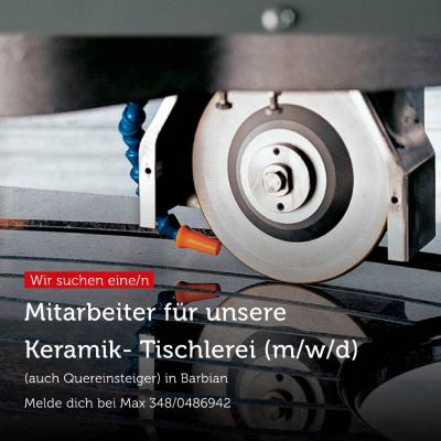 Mitarbeiter für unsere Keramik-Tischlerei (m/w/d) - thumb