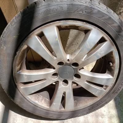 4 Sommerreifen 225/45 R17 94Y mit orig. Felgen für Mercedes C Klasse - thumb