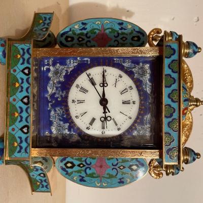 Verkaufe Cloisonne  Tischuhr - thumb