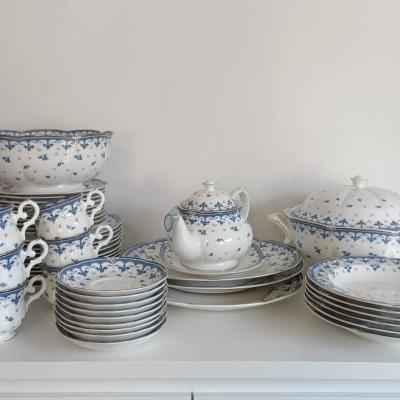 Porzellan Royal Bone China Blue Leaf - thumb