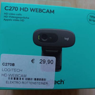 Logitech C270 HD Webcam NEU - thumb