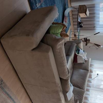 Sofa in beige 240x260 cm - thumb