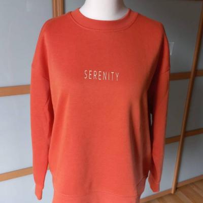 Yoga-Sweatshirt / Felpa orange "Serenity" WIE NEU - thumb