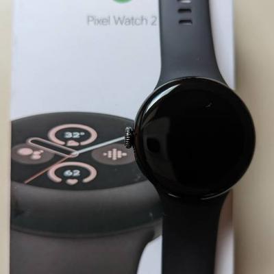 GOOGLE PIXEL WATCH 2 (schwarz, neuwertig, komplett) - thumb