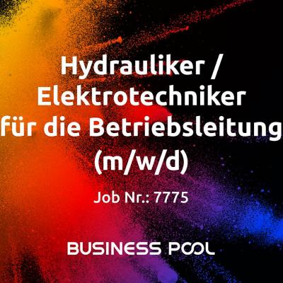 Hydrauliker / Elektrotechniker für Betriebsleitung gesucht! (m/w/d) - thumb