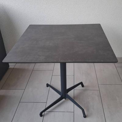 Neuer HPL Tisch 75 x 75 cm, klappbar, anthrazit - thumb
