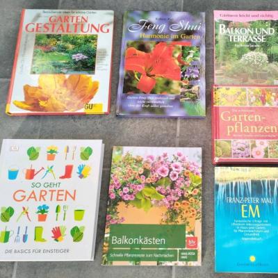 7 Bücher über Blumen, Pflanzen, Garten - thumb