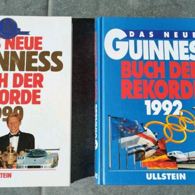 2 Bücher "Guinness Buch der Rekorde" 1990 und 1992 - thumb