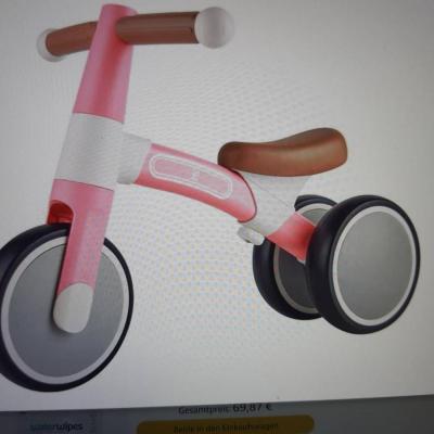 Verstellbares Balance-Dreirad von Hape Farbe PINK - NEUWERTIG !! - thumb