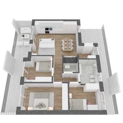 B5: Moderne 4-Zimmer-Wohnung in der White Residence in Brixen - thumb