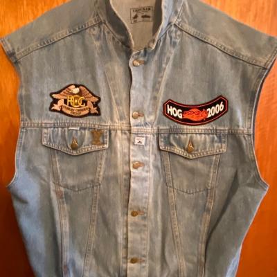 Harley Jeansjacke von Chekker, größe XXL - thumb