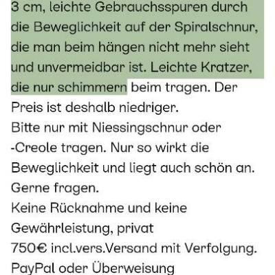 Niessing Scheibe Platin, 999 er gold - thumb