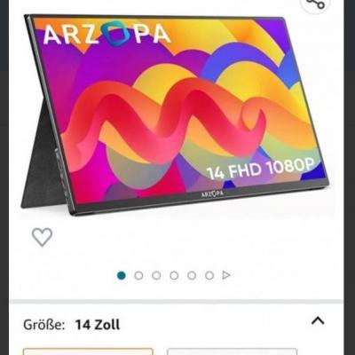 Portabler Monitor 14 Zoll - thumb