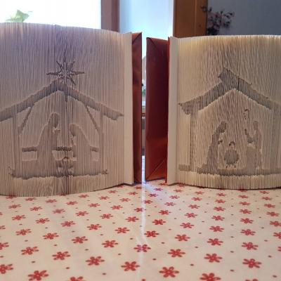 Selbstgebastelte Krippen - thumb