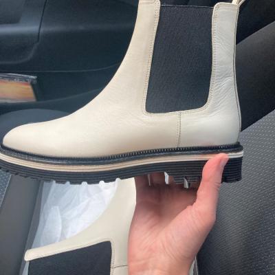 Weiße Stiefeletten gr. 37 - thumb