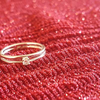 Diamantring / anello con diamante - thumb