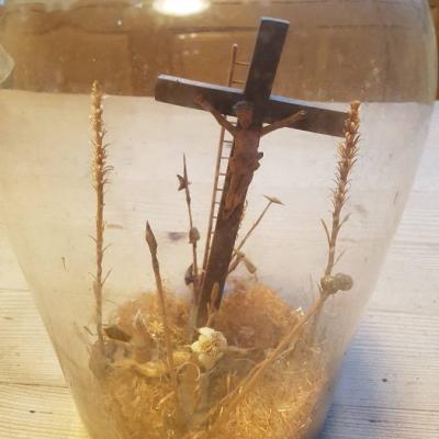 Flasche mit sakralen Motiv - thumb
