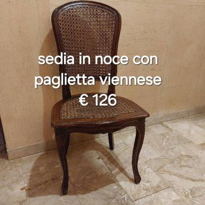 Sedia  con paglietta viennese - thumb