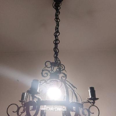 Lampadario in ferro battuto - thumb