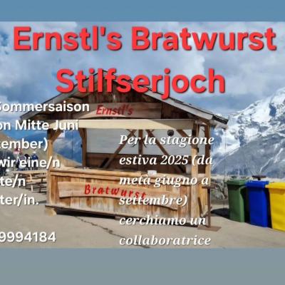 Ernstl's Bratwurst Stilfserjoch - Mitarbeiter/in gesucht - thumb
