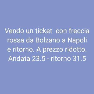 Freccia Rossa ticket - thumb