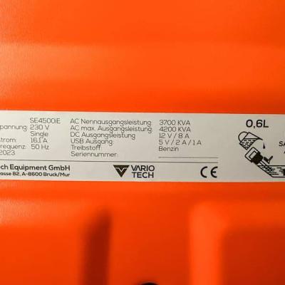 Invertergenerator Vario Tech VT-SE4500iE - thumb