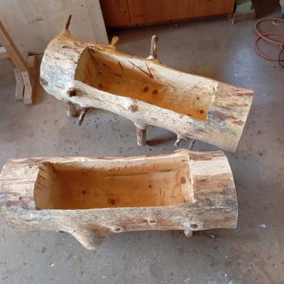 Holz-Trog aus Zirbelkiefer - thumb