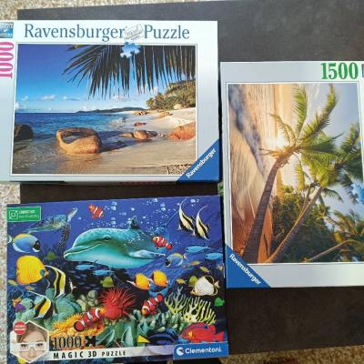 3 vollständige und hochwertige Puzzle - thumb