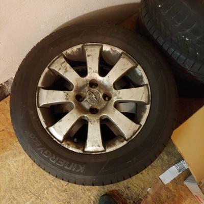 4 gut erhaltene original Aluminiumfelgen 15 Zoll Oplel Astra (2007) - thumb